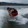 IMAGE: Fred Wakesurfing