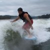 IMAGE: Fred Wakesurfing