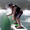 IMAGE: Kevin Trying Wakesurfing